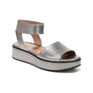 Naturalizer Women's Camry Platform Sandals Gray/Silver Size 9